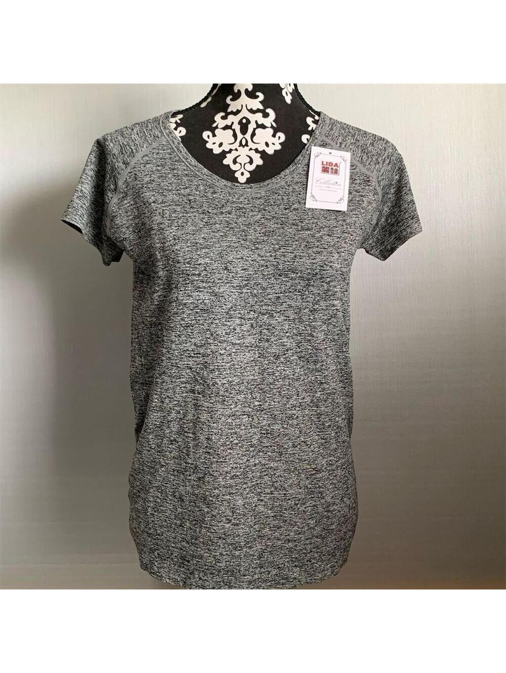 LIDA Collection Women's Gray Short Sleeve Performance Tee Size L